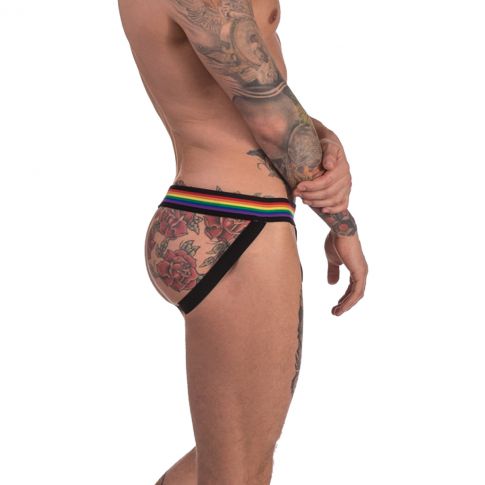 JOCK STRAP PRIDE EN MESH NOIR 91740 - BARCODE