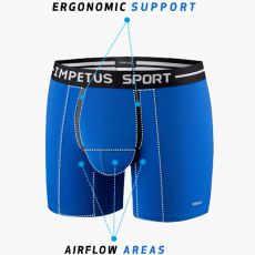 BOXER LONG SPORT ERGONOMIC BLEU - IMPETUS