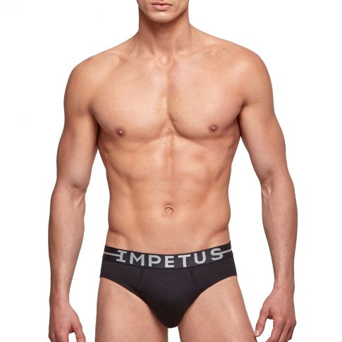 SLIP COTTON STRETCH NOIR - IMPETUS