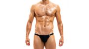 SLIP DE BAIN TANGA BODYBUILDING NOIR - MODUS VIVENDI