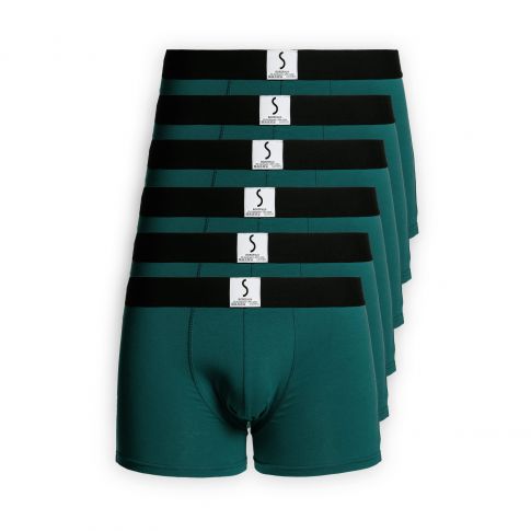 LOT DE 6 BOXERS ARPENANS VERT CEDRE- S BORDEAUX® 