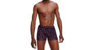 BOXER MOTIF COEUR ORGANIC COTTON ROSE ET MARINE M01831 - TOMMY HILFIGER