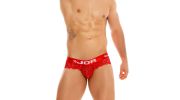 SLIP BRIEF ROMANCE A DENTELLE ROUGE 1379 - JOR