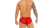 SLIP BRIEF ROMANCE A DENTELLE ROUGE 1379 - JOR