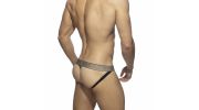 JOCK STRAP SNAKE TULLE TRANSPARENT NOIR AD1019 - ADDICTED