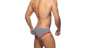 SLIP DE BAIN SAILOR MARINIERE ROUGE ADS286 - ADDICTED