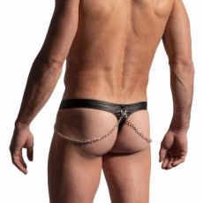 STRING CIRCUS SIMILI NOIR M2222 - MANSTORE