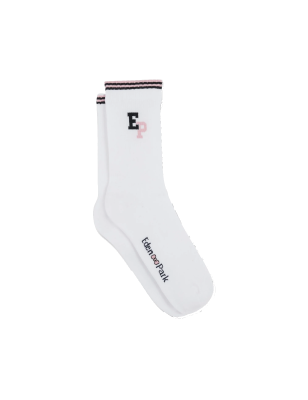 PAIRE DE CHAUSSETTES A LETTRAGE BLANCHE EP1733A0700 - EDEN PARK