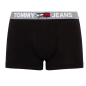 BOXER TRUNK NOIR EN COTON A LOGO UM0UM02178  - TOMMY JEANS