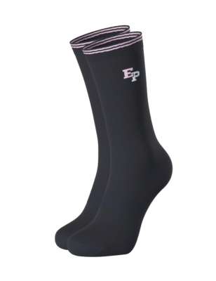 PAIRE DE CHAUSSETTES A LETTRAGE NOIRE EP1733A0700 - EDEN PARK