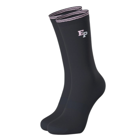 PAIRE DE CHAUSSETTES A LETTRAGE NOIRE EP1733A0700 - EDEN PARK