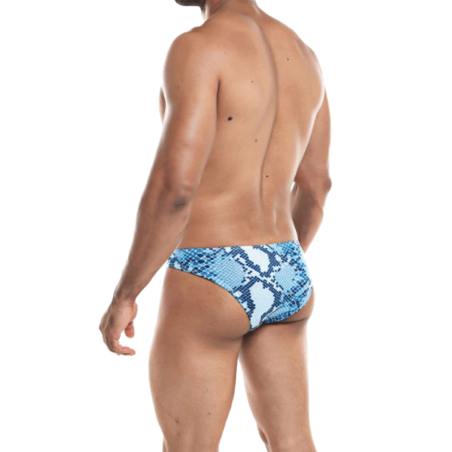 BIKINI A MOTIF SERPENT BLEU PROVOCATIVE C4M01- CUT4MEN