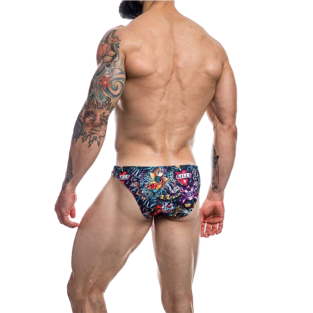 BIKINI TAILLE BASSE TATTOO PROVOCATIVE C4M01- CUT4MEN