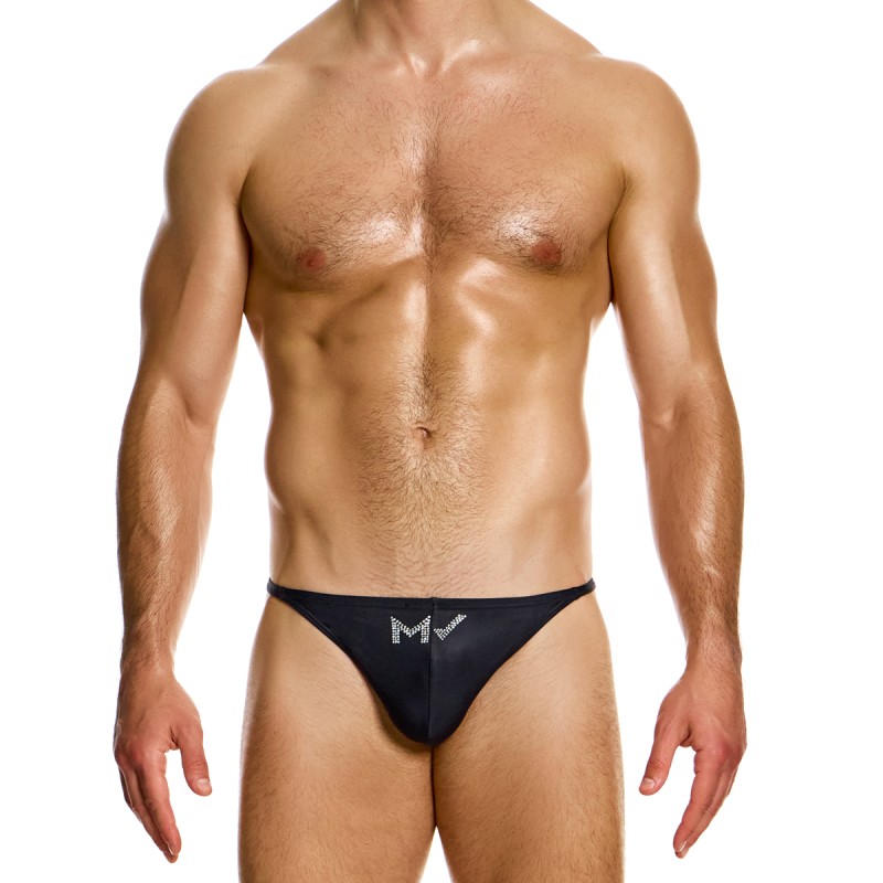 STRING DE BAIN DIAMONDS NOIR BS2411 - MODUS VIVENDI