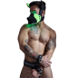 MASQUE CHIEN POUNTDOWN NEON VERT 2312M - BREEDWELL