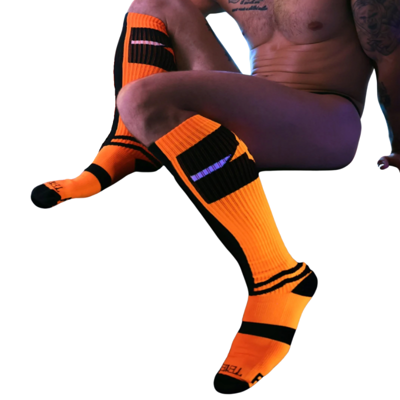 CHAUSSETTES INFINITY NEON ORANGE 2304C - BREEDWELL