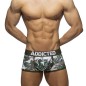 PACK DE 2 BOXERS EN MESH TROPICANA KAKI/BLEU AD1289P - ADDICTED