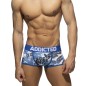 PACK DE 2 BOXERS EN MESH TROPICANA KAKI/BLEU AD1289P - ADDICTED