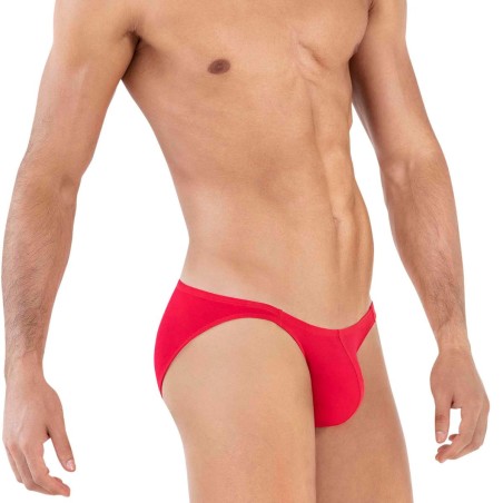 SLIP BIKINI BEATNIK ROUGE FRAMBOISE 1608 - CLEVER