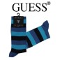 GUESS - CHAUSSETTES MEDIUM RAYE TURQUOISE