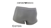 ARMANI - BOXER HOMME PARIGAMBA COTON GRIS 111866 4P540 04486